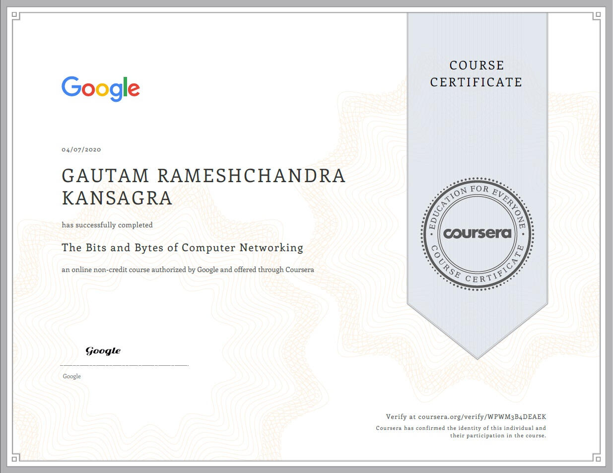 Google - The Bits and Bytes of Computer Networking