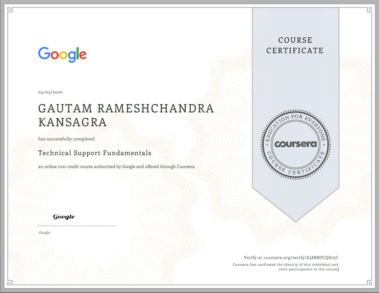 Google - Technical Support Fundamentals
